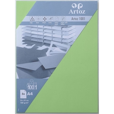 ARTOZ Papier 1001 A4 107796143 100g, birkengrün 5 Stück