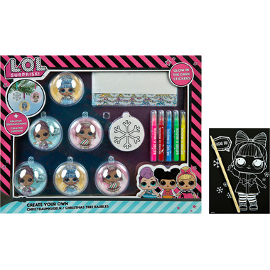 UNDERCOVER CYO Christbaumkugeln 6 Stk. LOLO4301 LOL Surprise