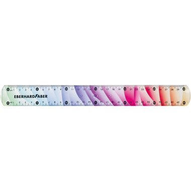 FABER-CASTELL Règle 30cm 570012 Rainbow,flexible