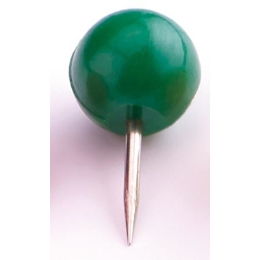 MAGNETOPLAN Aghi per bacheche 111165105 verde, 6x17mm 100 pezzi