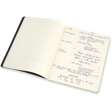 MOLESKINE Notizheft Karton A4 602510 liniert,BK/cranb.,120S. 2 Stk.