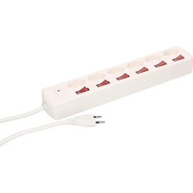 Max Hauri Bloc multiprises Multi-Switch Blanc 6 x T13