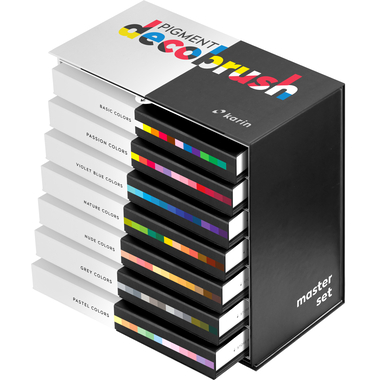 KARIN Pigment Deco Brush 29C10 Master Set 84 Farben