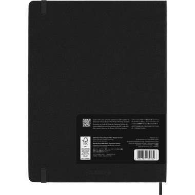 MOLESKINE Agenda Smart Weekly Pro 2027 SMDHB12PRO4Y27 1S/2P noir HC 19x25cm
