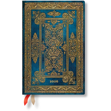 PAPERBLANKS Agenda Luxe Bleu 2026 DF0883-6 1S/2P HOR Mini HC FR 9.5x14cm