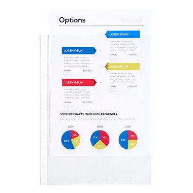 EXACOMPTA Zeigetaschen PP 60my A4 5000E transparent glatt 100 Stück