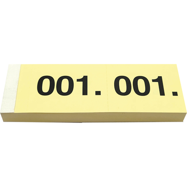 SIMPLEX Garderobenblock Nr. 1-100 13071 gelb 100 Blatt