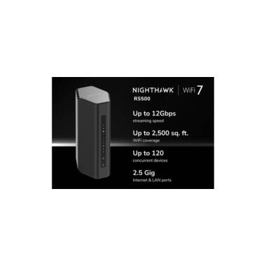 Netgear Tri-Band WiFi Router RS500 Nighthawk WiFi 7