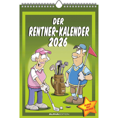 ALPHA EDITION Der Rentner-Kalender 2026 160496 1M/1S DE 23.7x34cm