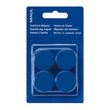MAUL Magnete 30mm 6177235 blau 4 Stück
