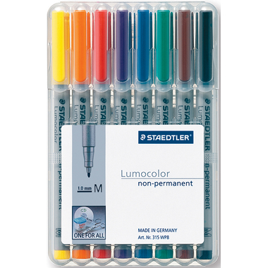 STAEDTLER Lumocolor non-perm. M 315 WP8 8 colori ass.