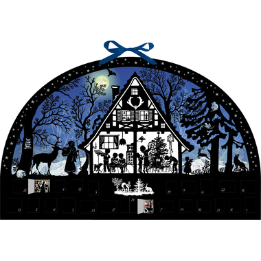 COPPENRATH Adventskalender 51x32cm 94719 Lichterbogen Weihnachtswald