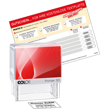 COLOP Timbro testo 30 G7 5 rige 18x47mm