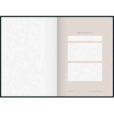RIDOIDE Agenda Design Line 2027 7028507037.27 1T/1S Monstera DE 14.8x21cm