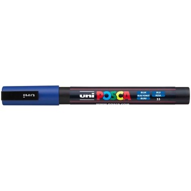 POSCA Marker 0.9-1.3mm PC-3M BLUE blau, Rundspitze