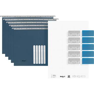 BIELLA Dossier suspendu A4 27143205U bleu 32x25cm 5 pcs.