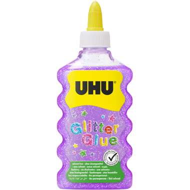UHU Glitter Glue Maxi 510570 viola, 185 g