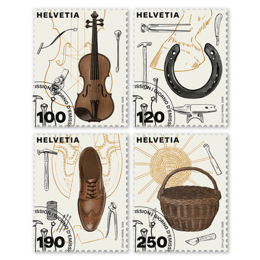 Timbres Série "Métiers artisanaux traditionnels"