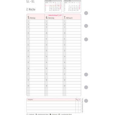 CHRONOPLAN Ersatz Wochenplan 2026 50546Z.26 1W/2S in Spalten Midi
