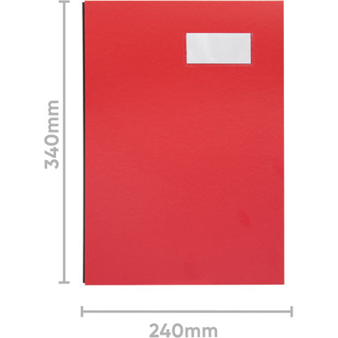 BIELLA Unterschriftenmappe A4 34142045U rot 20-teilig