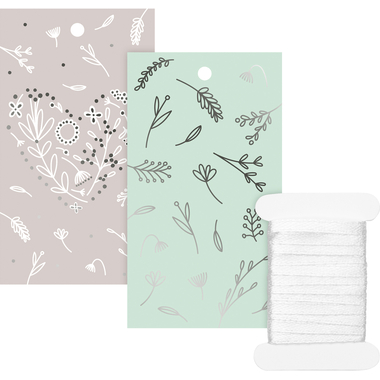 STEWO Étiquette cadeau Eldana 2581510099 argent 10 pièces