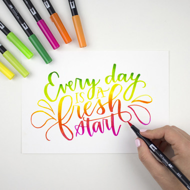 TOMBOW ABT Dual Brush Pen ABT-6P-1 6 pezzi