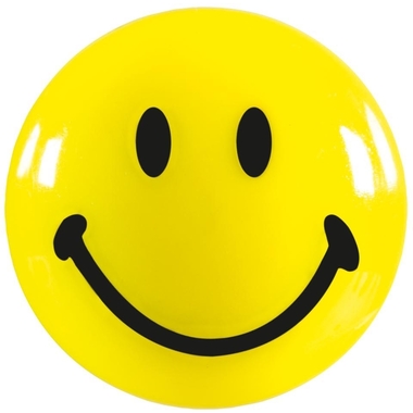 MAGNETOPLAN Calamita Smiley giallo-nero 16673 large 40mm 4 pezzi