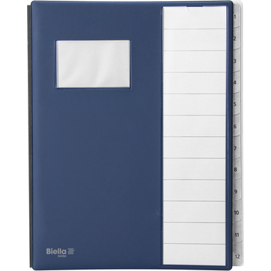 BIELLA Pultmappe Pronto A4 32041207U dunkelblau 12-teilig