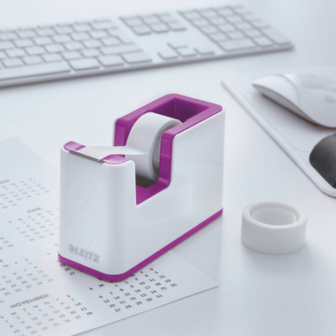 LEITZ Tape Dispenser WOW 19mmx33m 5364-10-62 bianco/viola