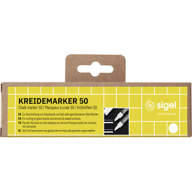SIGEL Gesso 50 1-5mm BA184 bianco 2 pcs.
