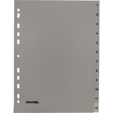 NOVOOO Répertoires PP A4 40937 gris 1-12