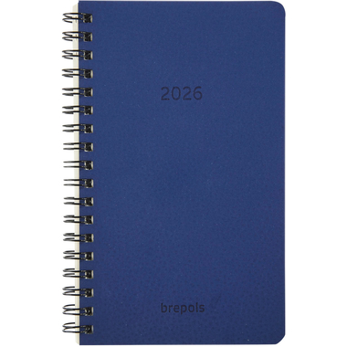 BREPOLS Agenda Interplan Calvi 2026 0.736.6870 1W/2S blau 9x16cm