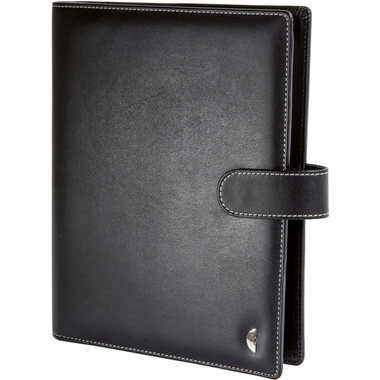 CHRONOPLAN Ringbuch Einsteiger Slim 50107Z.26 Kunstleder schwarz A5