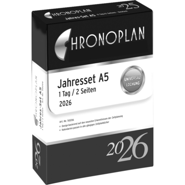 CHRONOPLAN Set annuale piano giorn. 2026 50206Z.26 1G/1P A5