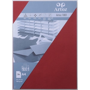 ARTOZ Carta 1001 A4 107796145 100g, bordeaux 5 fogli