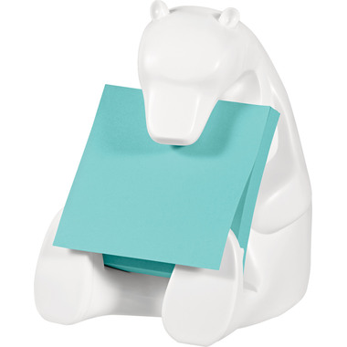 POST-IT Z-Notes Bear Dispenser 76x76mm BEAR-330 aquawave