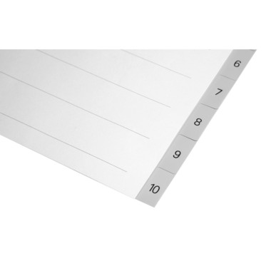 BIELLA Separatori PP A4 47141000U grigio 1-10