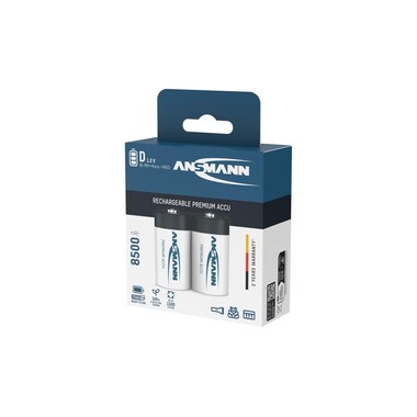 Ansmann Battery Type 8500 NiMH D 8500 mAh, 2 pieces