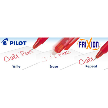 PILOT Frixion Clicker 0.7mm BLRT-FR7-R rouge, rechargeable, corrig.