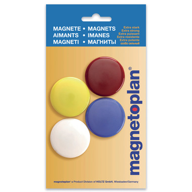 MAGNETOPLAN Signalmagnete 16664 ass. D=40mm 4 Stk.