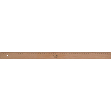 M+R Lineal 50cm 719500000 Metalleinlage Buche