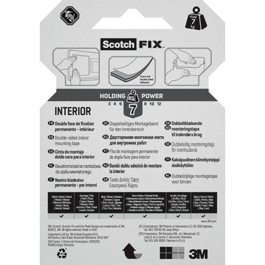 SCOTCH Innenmontageband 19mmx1,5m 4496G-1915-P