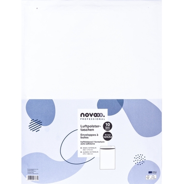 NOVOOO Busta imbottita Gr.10 E-1712153 bianco, 370x485mm 10 pezzi