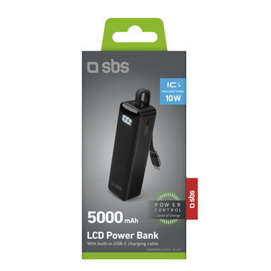 Power bank with integrated USB-C cable | SBS