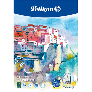 PELIKAN Bloc à l'aquarelle A4 236812 30x21cm, 20 feuilles