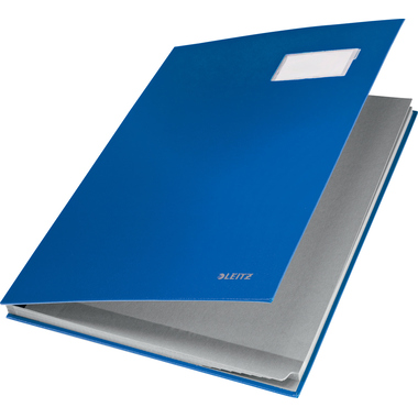 LEITZ Unterschriftsmappen A4 57010035 blau 10 Fächer