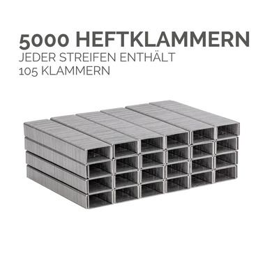 FELLOWES Graffette 26/6 mm 5117601 mezze strisce 5000 pcs