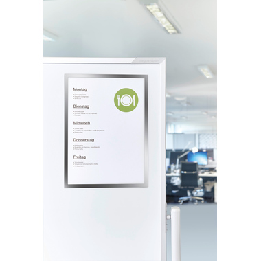 MAGNETOPLAN Magnetrahmen magnetofix A4 1130332 silber 5 Stk.