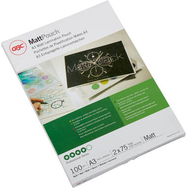 GBC Pelicole per laminazione A3 41660E opaco, 75my 100 pezzi
