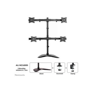 NEOMOUNTS Desk Mount NM-D335D4 up to 8 kg – Black
